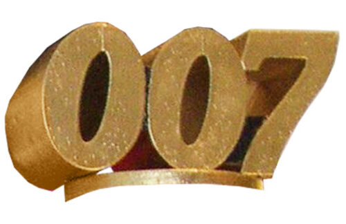 Spy 3D Foam Sculpture, Gold 24"