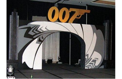 Art Deco James Bond Column