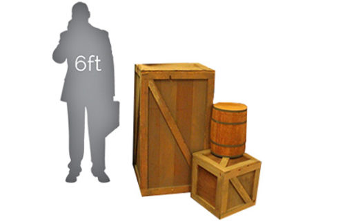 Prop: Wooden Shipping Crate, Small (End Table)
