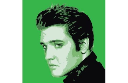 Lithograph, King of Rock, Green
