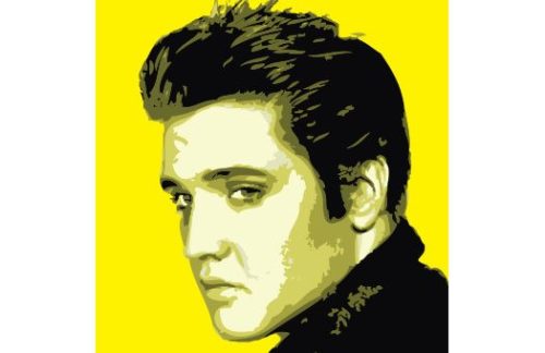 Lithograph, King of Rock, Yellow