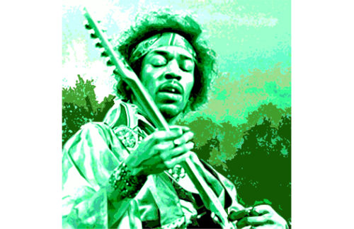 Lithograph, Jimmy Rock, Green