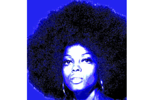 Lithograph, Diana Pop, Blue