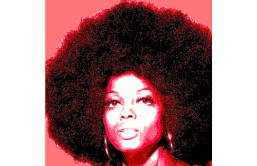 Lithograph, Diana Pop, Red