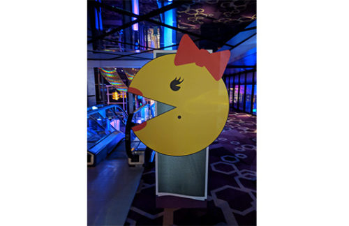 Mrs. Pac Man Cutout