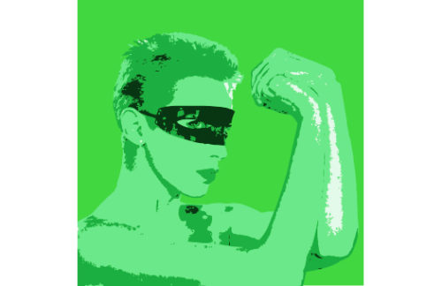 Lithograph, Annie Pop, Green