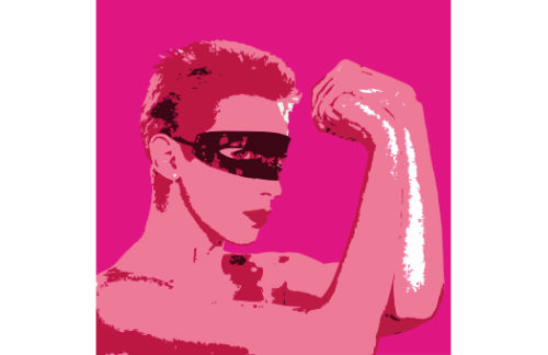 Lithograph, Annie Pop, Magenta