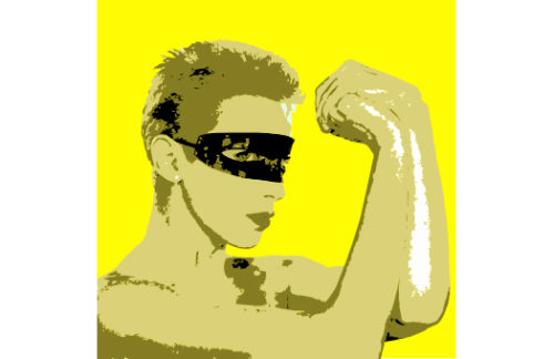 Lithograph, Annie Pop, Yellow