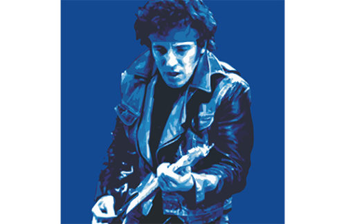 Lithograph, Bruce Rock, Blue