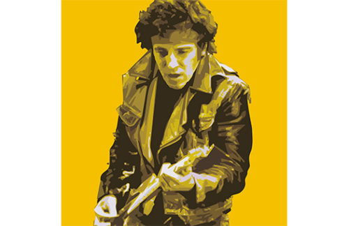 Lithograph, Bruce Rock, Yellow
