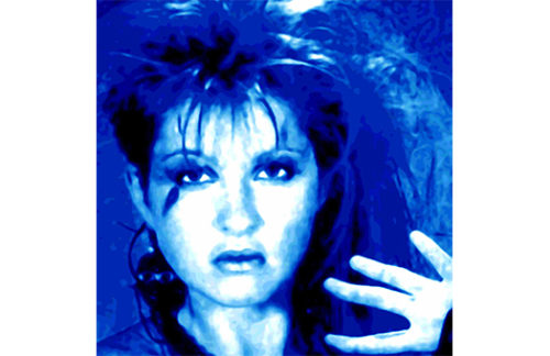 Lithograph, Cindy Pop , Blue