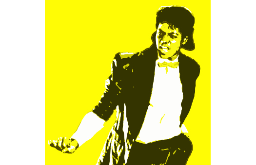 1980s lithograph MJ Yellow