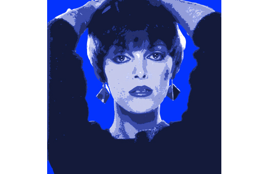 1980s lithograph PatB Blue
