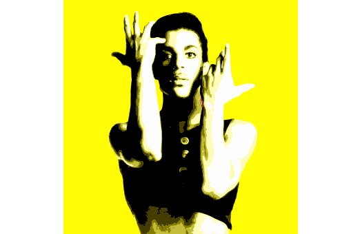 1980s lithograph Prince Yellow