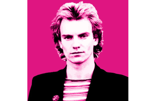 Lithograph, Policeman Rock Magenta