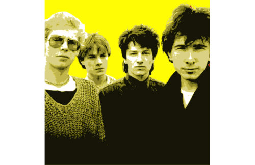 Lithograph, U Rock, Yellow