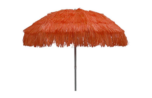 Raffia Umbrella, Orange