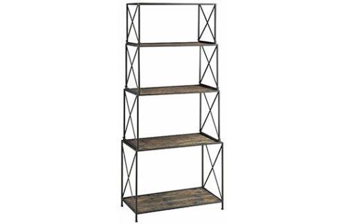 4 Tier Wrought Iron & Wood Etagere