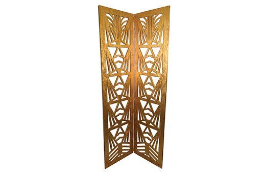 Accessories gold art deco screen Large
