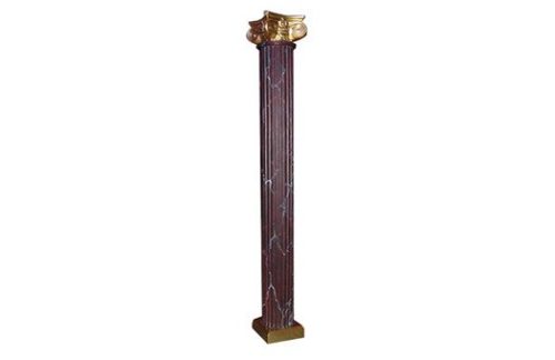 Marble Column with Gold Caps