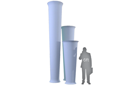 Accessories spandex columns Gray Man Large