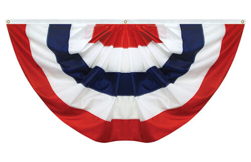 American Bunting, Pleated 8ft x 4ft (Thick Nylon)