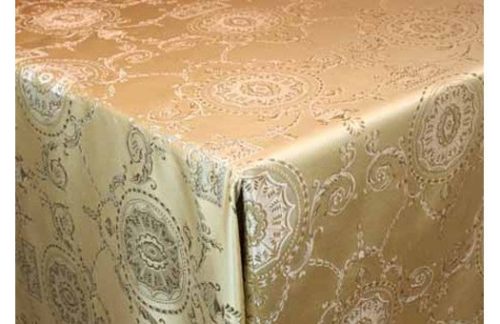 90" Square Damask, Ballard Gold