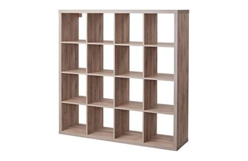 Walnut Bar Back Cube Shelves