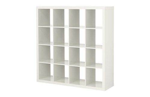 White Bar Back Cube Shelves