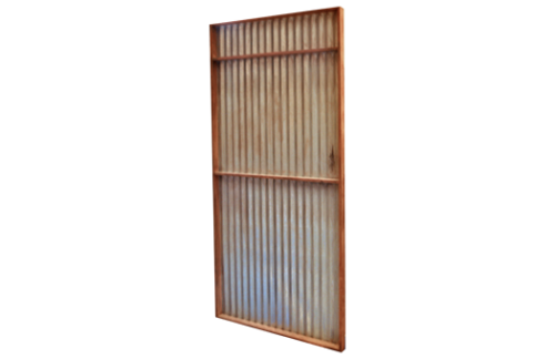 Corrugated Tin Stage Wall