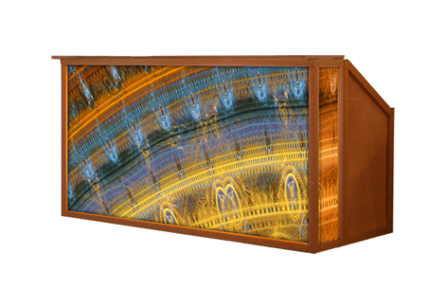 Lit Bar w/ Steampunk Swirl