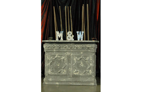 Vintage Pressed Metal Bar