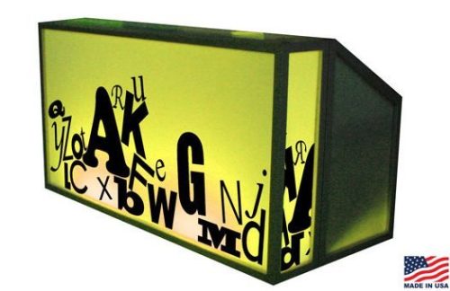 Lit Bar w/ Alphabet Pattern
