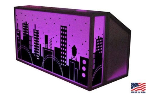Lit Bar w/ Cityscape Pattern