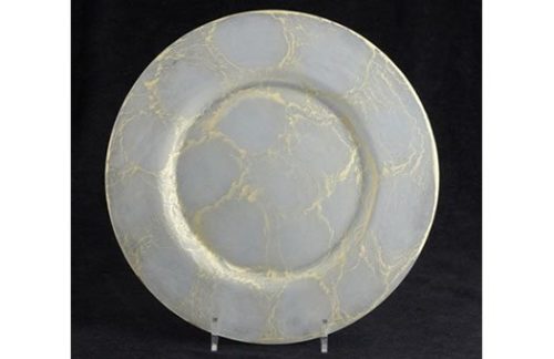 Alabaster Gold Glass 13"