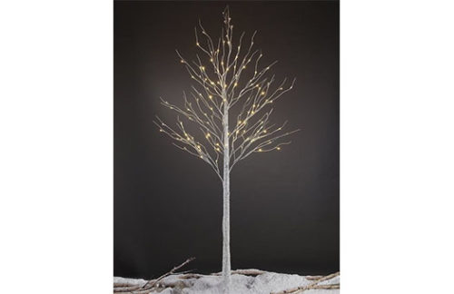 Birch Tree w/ LED Lights, 4ft