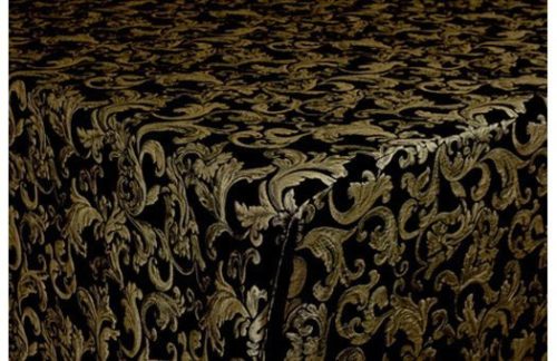 90" Square Damask, Black Kokomo