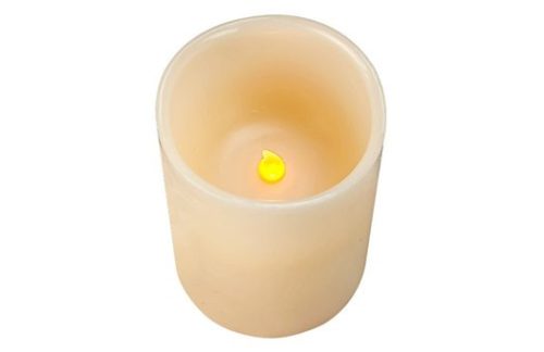Battery Powered LED Pillar Candle, 4"