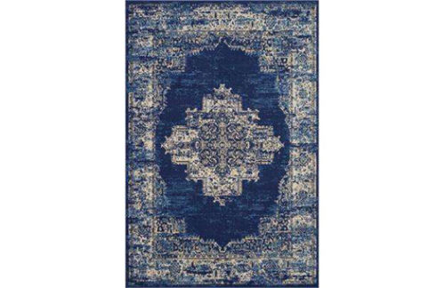 Susan Blue Area Rug (Blue/White)