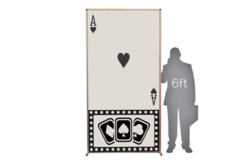 Lit Wall, Casino Playing Card, Ace of Hearts
