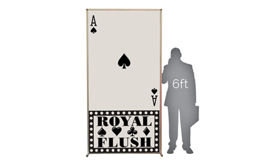 Lit Wall, Casino Playing Card, Ace of Spades