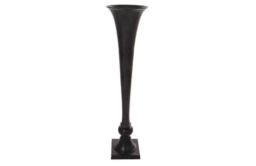 Black Trumpet Vase, Large