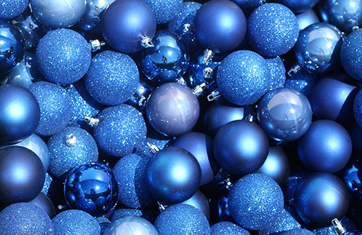 Centerpieces Holiday Balls Blue Large