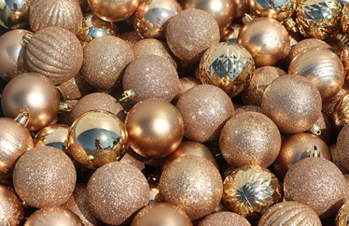 Gold Holiday Balls