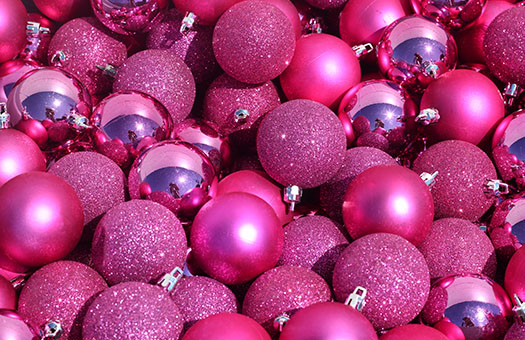 Centerpieces Holiday Balls Pink Large