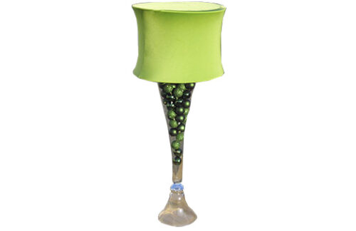 Double Trumpet w/ Green Shade & Ornaments