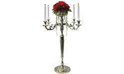 Centerpieces scrolled silver candelabra Small