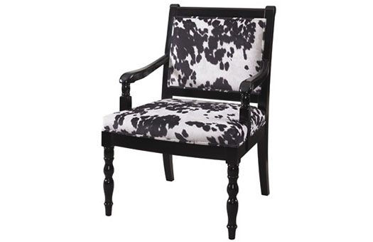 Chairs 271 936 cow hide black white Large