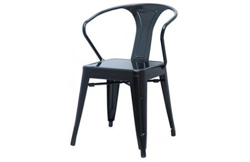 Metro Metal Armchair | Black