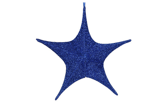 Christmas Glitter Star Blue 10040 10041 10042 Large